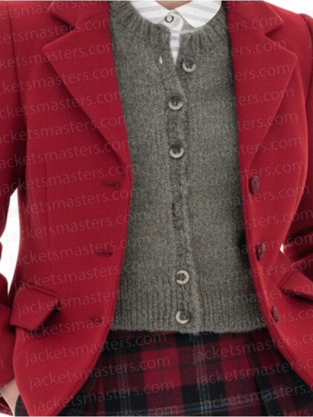 Maxmara Crimson Wool Blazer